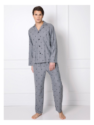 Pyjamas Aruelle Elis Long L/R S-2XL men's grey melange