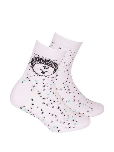 Gatta G34.01N Cottoline girls' socks patterned 27-32 white 232