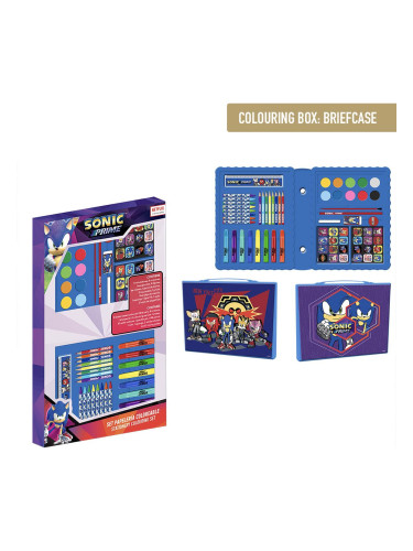 COLOURING STATIONERY SET BOX SONIC PRIME