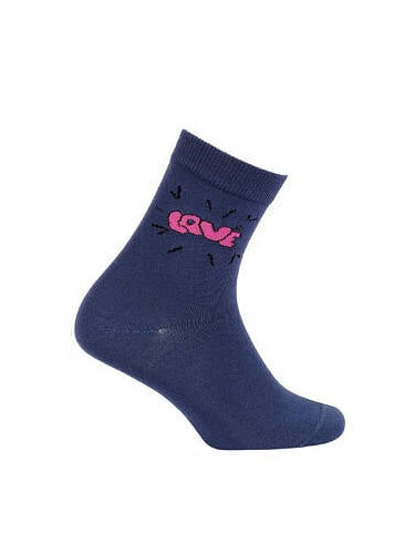 Gatta G34.01N Cottoline girls' socks modeled 27-32 navy 496