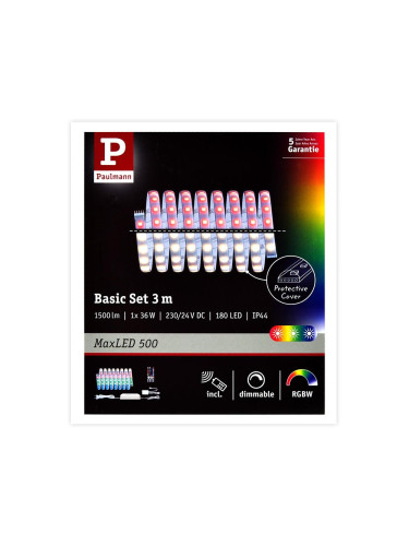 Paulmann 70628 - LED RGB/36W Димируема лента MAXLED 3м 230V + дистанционно