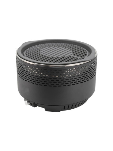 Настолен грил на дървени въглища 4xAA/USB, черен