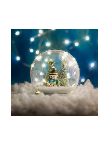 LED Коледна декорация 7xLED/2xAA снежен човек