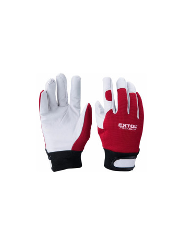 Extol Premium - Работни ръкавици р-р 10" червен/бял