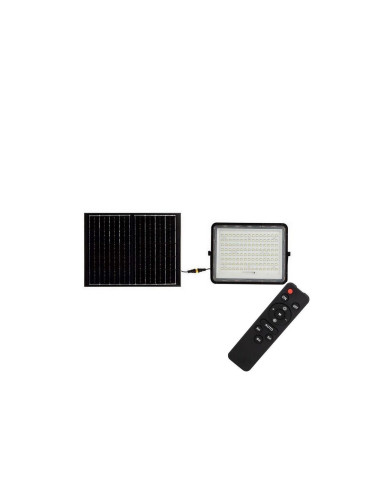 LED Екстериорен соларен прожектор LED/20W/3,2V 6400K черен + д.у.