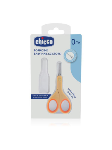 Chicco Baby Nail Scissors детска ножица със закръглен връх 0 m+ 1 бр.