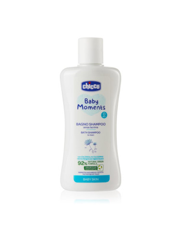 Chicco Baby Moments Bath Shampoo шампоан за цялото тяло за деца от раждането им 200 мл.