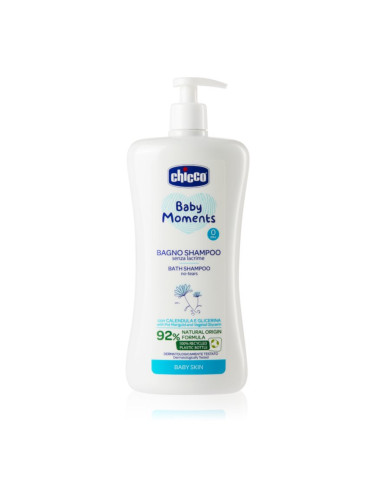 Chicco Baby Moments Bath Shampoo шампоан за цялото тяло за деца от раждането им 0 m+ 750 мл.