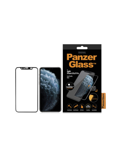 Стъклен протектор PanzerGlass за Apple Iphone X/Xs/11 Pro CaseFriendly, CamSlider - Черен, 117374