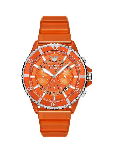 Часовник Emporio Armani мъжки в оранжево
