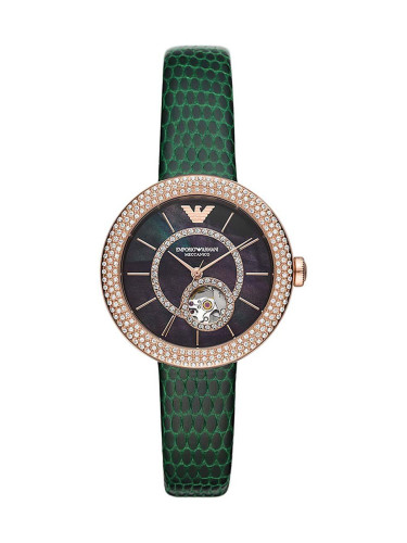 Часовник Emporio Armani дамски в зелено