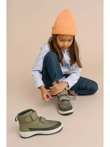 Детски половинки обувки Reima Patter 2.0 в зелено