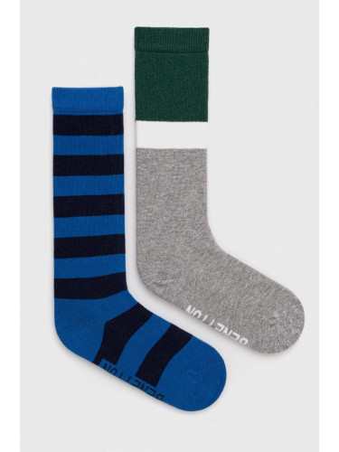 Детски чорапи United Colors of Benetton (2 броя) в синьо