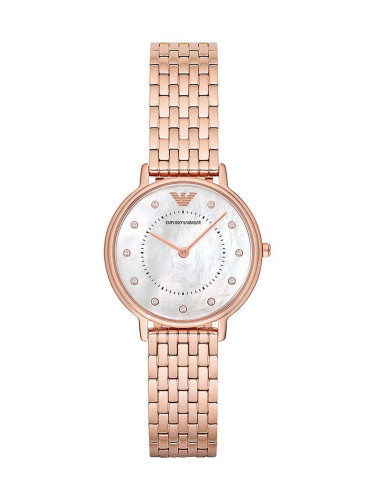 Часовник Emporio Armani дамски в розово