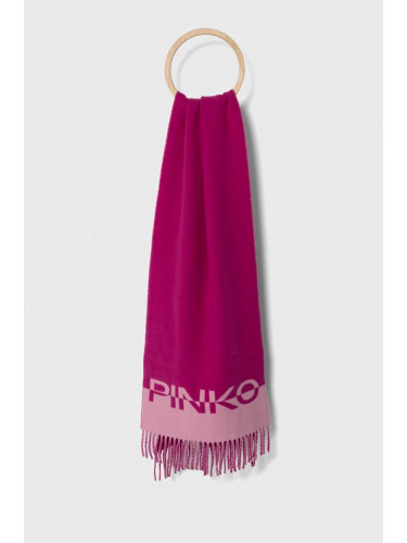 Вълнен шал Pinko в лилаво с десен 101789.A15I