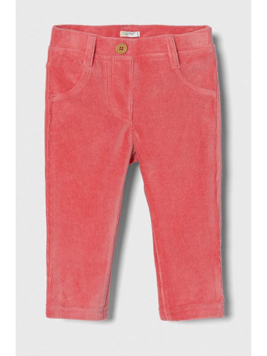 Панталон United Colors of Benetton в розово с изчистен дизайн