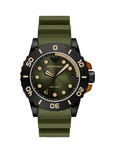Часовник Emporio Armani мъжки в зелено