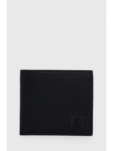 Кожен портфейл Armani Exchange мъжки в черно 958098 3F892