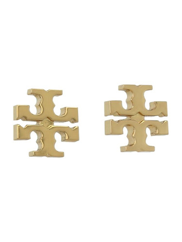 Tory Burch Обици Logo Stud Earring 11165504 Златист