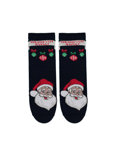 Bratex 2988 X-Mass Socks Women's 36-41 navy blue/lurex d-036