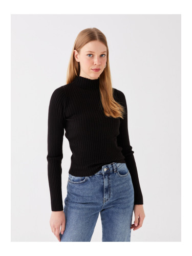 LC Уайкики половин поло дълъг ръкав дамски трикотаж пуловер