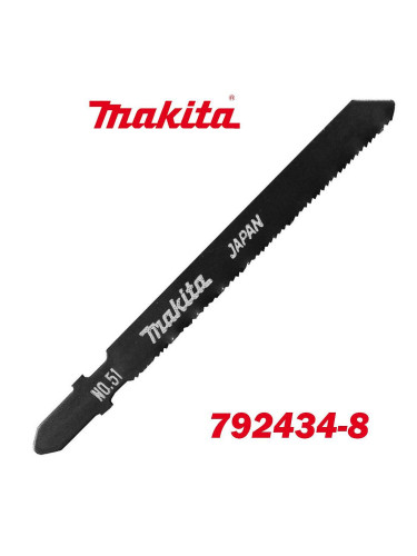 Нож за зеге/прободен трион, Makita 792434-8, за метал, 1.1 х 65мм, HSS