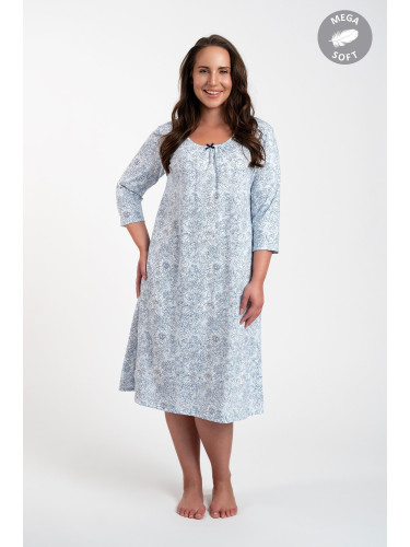 Women's shirt Antonia 3/4 sleeve - blue print