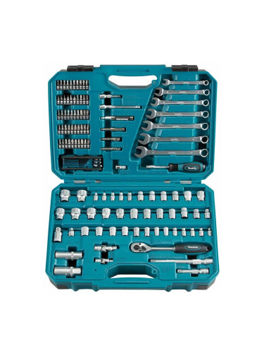 Гедоре 120 части, 1/4", 3/8", Makita E-06616