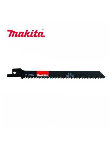 Нож за саблен трион, за дърво, ‎150 мм, 6T, Makita P-05022