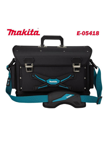 Чанта / куфар за инструменти, с каишка за рамо, заключващи закопчалки, 510x300x310мм., Makita E-05418