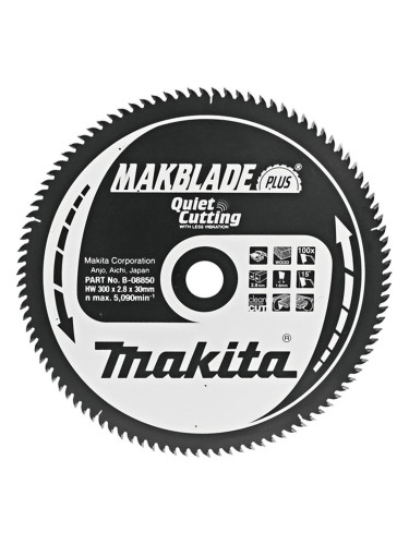 Циркулярен TCT режещ диск за дърво, Makita MAKBlade Plus B-08850, 300x30x100T