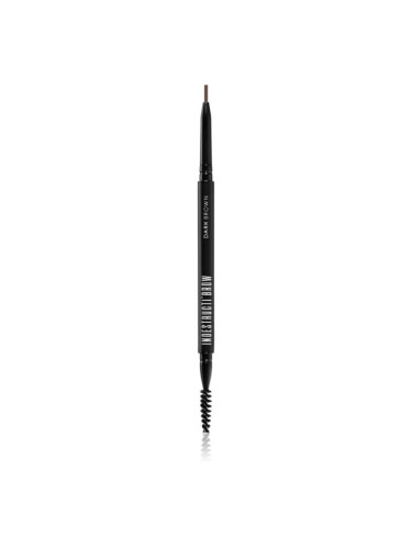 BPerfect IndestructiBrow Pencil дълготраен молив за вежди с четка цвят Dark Brown 10 гр.