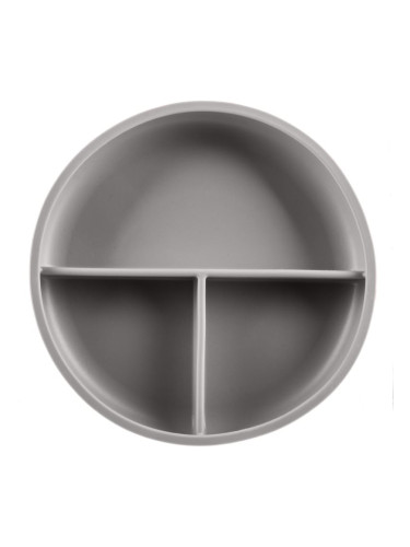 Zopa Silicone Divided Plate разделена чиния с вендуза Dove Grey 1 бр.
