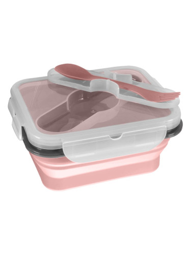 Zopa Silicone Lunch Box Small комплект за хранене Old Pink 15x7,5 cm 1 бр.