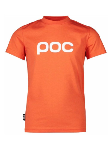 POC Tee Jr Тениска Zink Orange 140