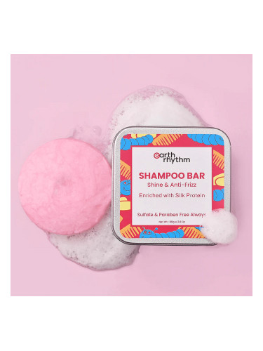 EARTH RHYTHM | Silk Protein Shampoo Bar, 80 g