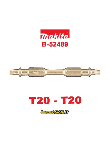 Торсионен бит двустранен T20 - T20, 65mm, Makita B-52489