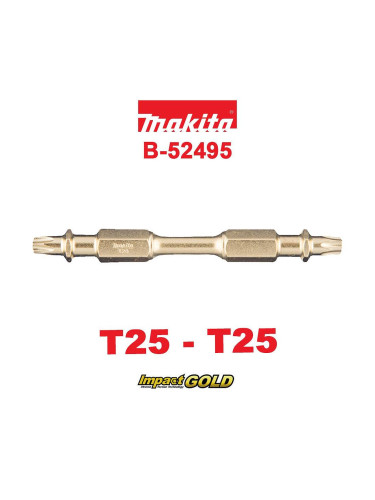 Торсионен бит двустранен T25-T25, 65mm, Makita B-52495