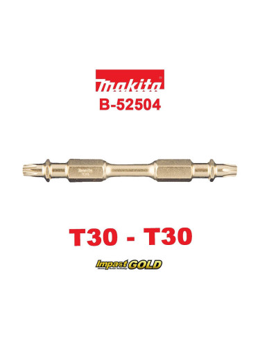 Торсионен бит двустранен T30-T30, 65mm, Makita B-52504