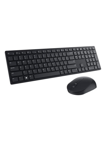 Комплект клавиатура и мишка Dell Pro Wireless Keyboard and Mouse - KM5221W, безжични, USB, черни