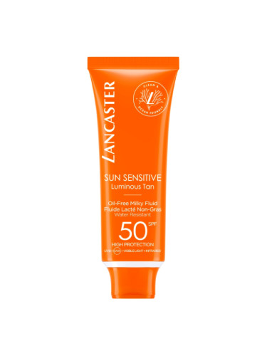 LANCASTER Sun Sensitive Oil-Free Milky Fluid SPF50 Слънцезащитен продукт дамски 50ml