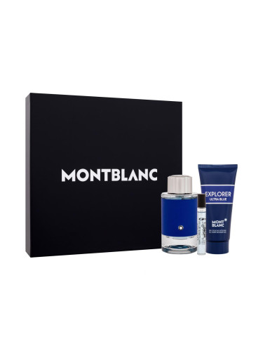 Montblanc Explorer Ultra Blue Подаръчен комплект EDP 100 ml + EDP 7,5 ml + душ гел 100 ml