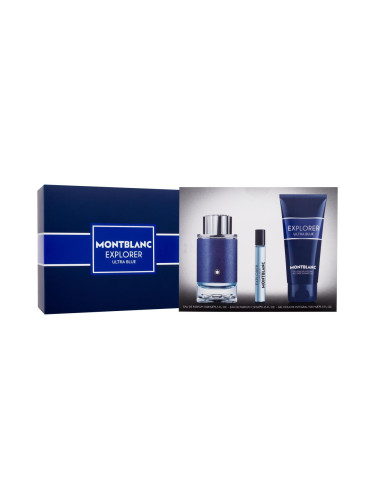 Montblanc Explorer Ultra Blue Подаръчен комплект EDP 100 ml + EDP 7,5 ml + душ гел 100 ml