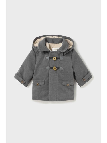 Бебешко палто Mayoral Newborn в сиво