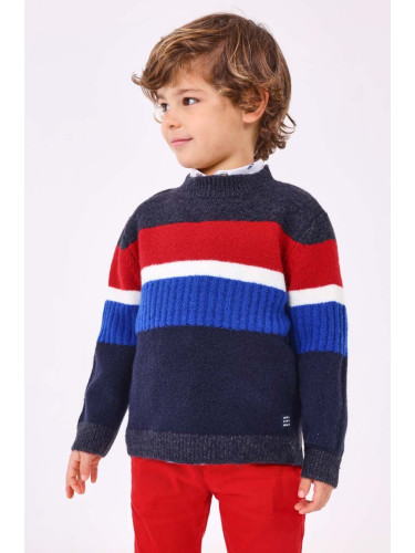 Детски пуловер Mayoral в тъмносиньо