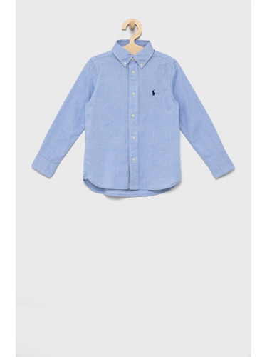 Детска памучна риза Polo Ralph Lauren