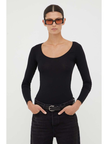 Блуза с дълги ръкави Samsoe Samsoe SIK в черно F00013016