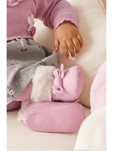 Бебешки обувки Mayoral Newborn в лилаво