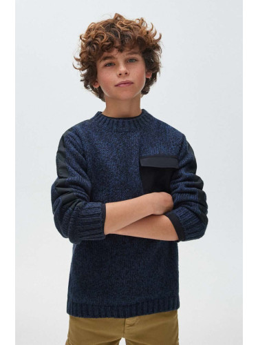 Детски пуловер Mayoral в тъмносиньо