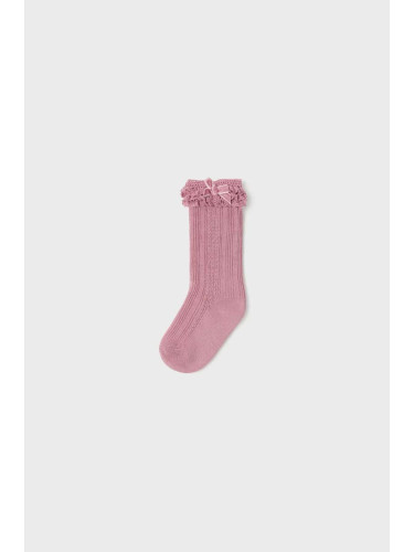 Бебешки чорапи Mayoral в розово